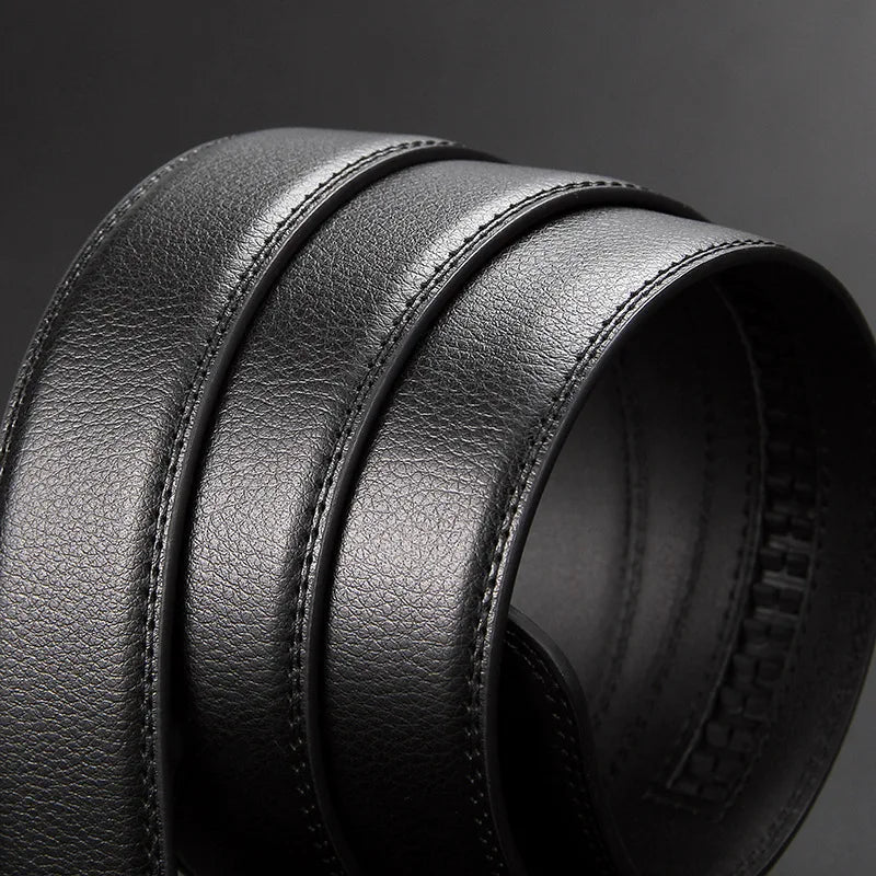 Airplane buckle belt, high-quality men's automatic belt, business belt, ratchet belt, men's belt