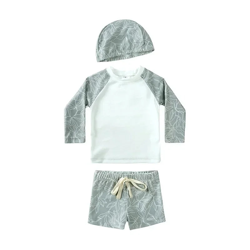 Cute Baby Boys Girls Bikinis Set 2025 Summer Children Beach Wear Ruffle Kids Swimsuit Bathing Suit Printed Swimwear Monokini