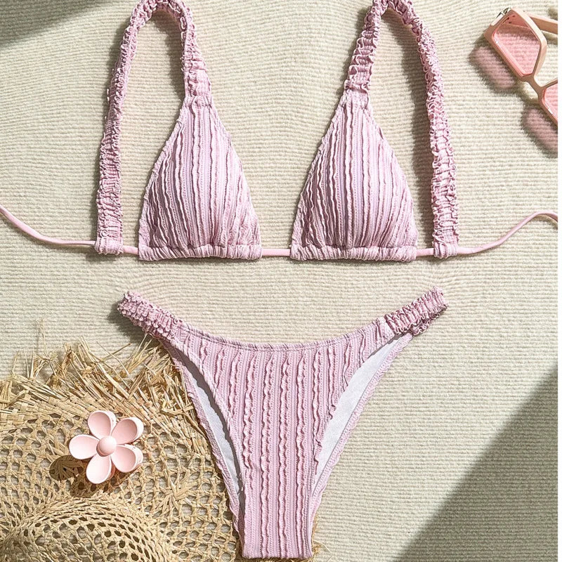 Summer Sexy Bikinis Women's Swimwear Female Swimsuit For Swim Wear Bathing Suits Brazilian Bikini Set Beachwear Pool Bather 2025