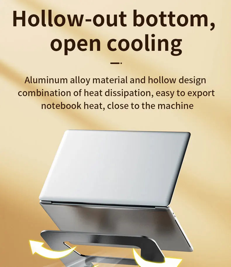 LS652 Laptop Stand Aluminium Alloy Foldable Tablet Rotale Stand Macbook Laptop Portable Fold Holder Cooling Bracket Support