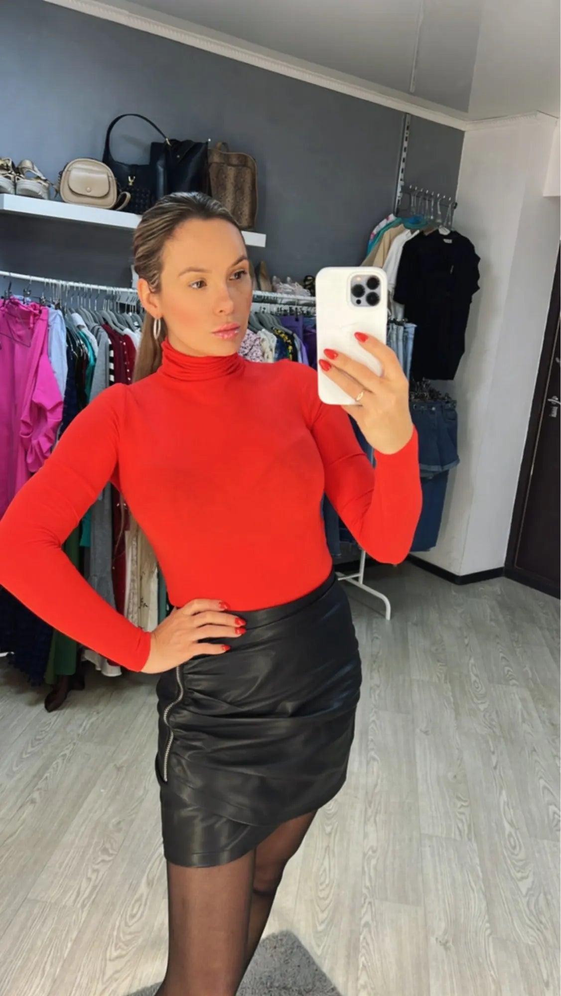 T Shirt Women Turtleneck Spring Top Sexy Elasticity T-Shirt Korean Tee Woman Clothes Slim Tshirt Female Skinny Long Sleeve Tops