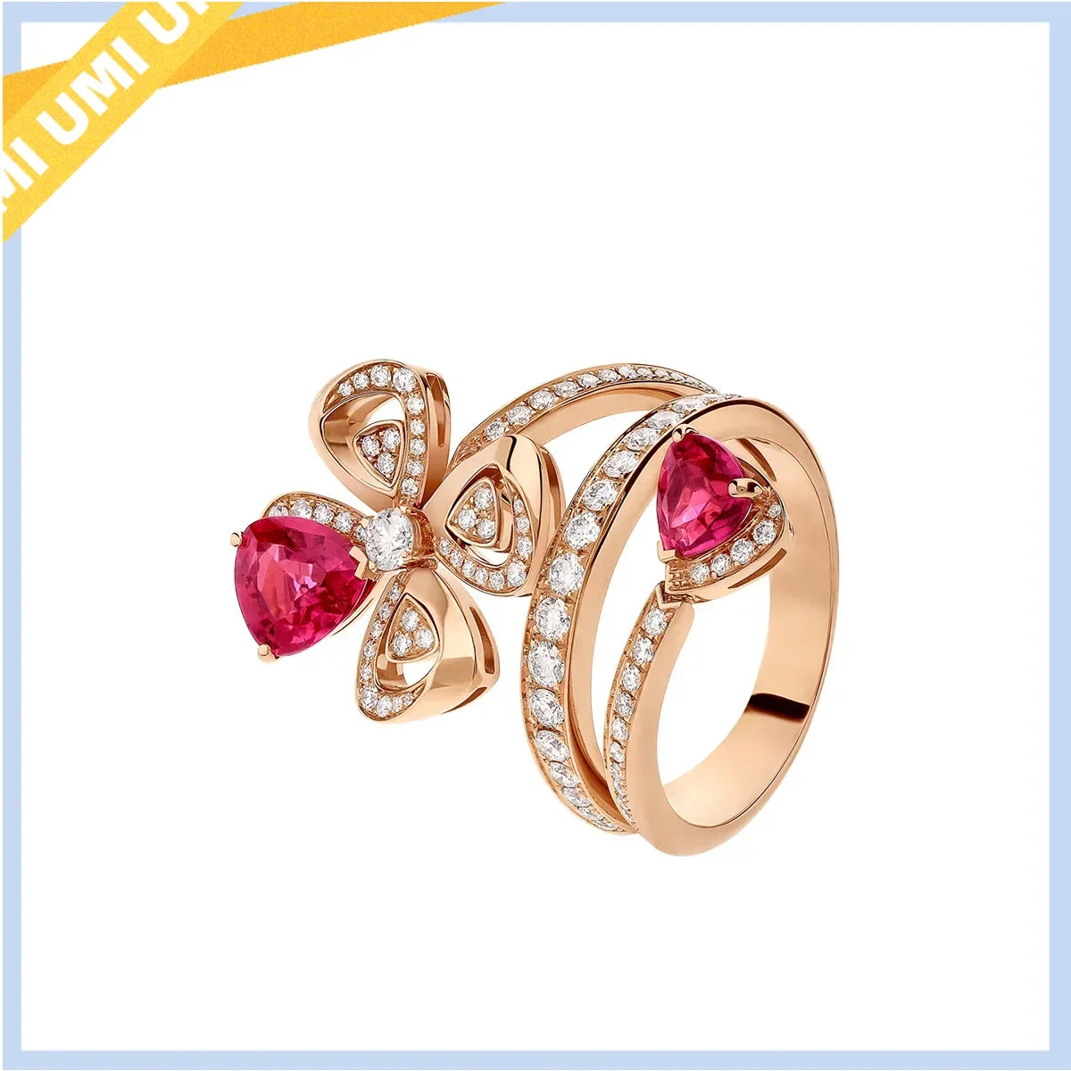 S925 Noble and Luxurious 18k Red Tourmaline Ring - Essential Jewelry for High End and Gorgeous Workplace Parties - Holiday Gift