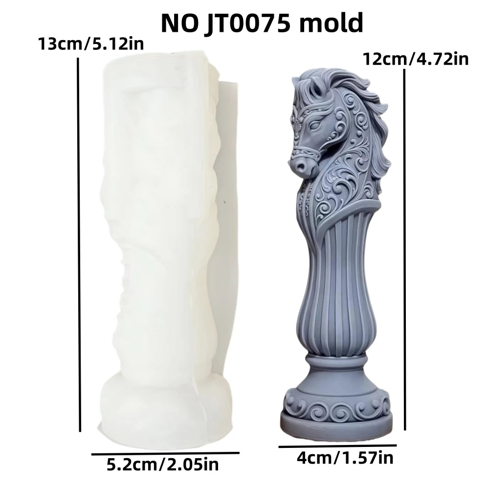 DIY Running horse candle silicone mold Running horse resin silicone mold Run horse concrete cement gypsum molds Christmas gift