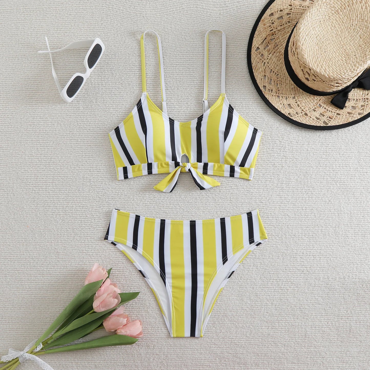 Striped Sexy Bikinis Women's Swimwear Female Swimsuit For Swim Wear Bathing Suit Brazilian Bikini Set Beachwear Pool Bather 2025
