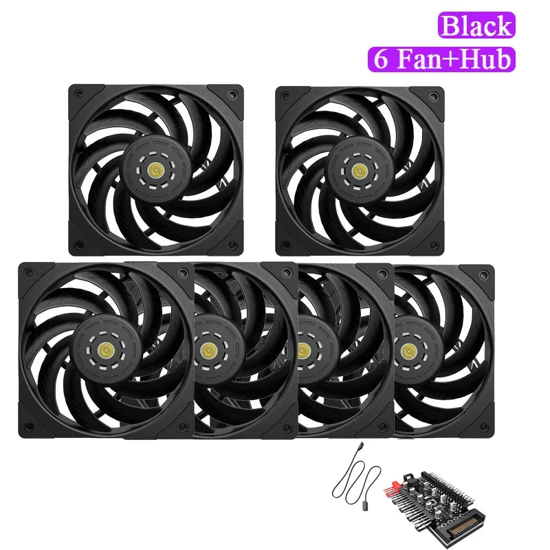 TEUCER T30 CPU Cooler Fan 2150RPM 4PIN PWM 12cm Computer Case Cooling System Fan SFDB Silent PC Gamer CPU Cooler 120mm Fan