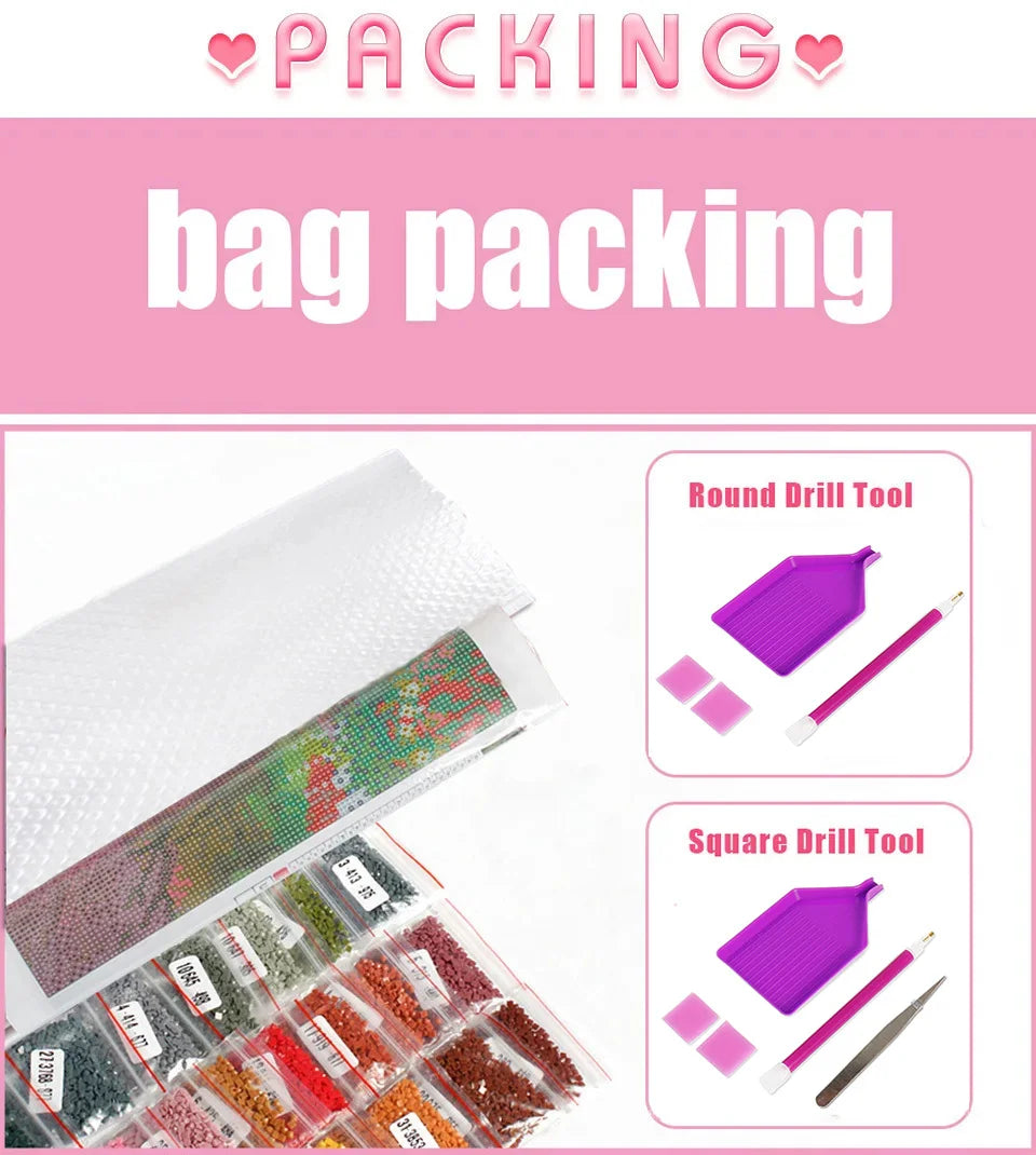 Huacan 5d Diamond Painting Portrait Santa Claus Full Square Round Diamond Mosaic Cartoon Handmade Christmas Gift Home Decor