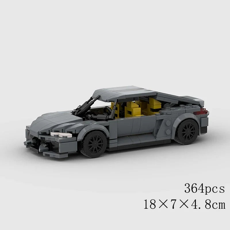 MOC Car Speed R34 488 Pickup R32 Racing Vehicle Model Building Block Super Race brick Christmas Gift City Technical rally sport