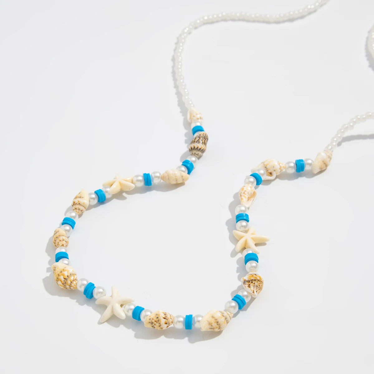 Ingemark Boho Simple Starfish Conch Seed Beads Waist Belly Chain for Women Summer Beach Bikinis Festival Y2K Body Jewelry Gift
