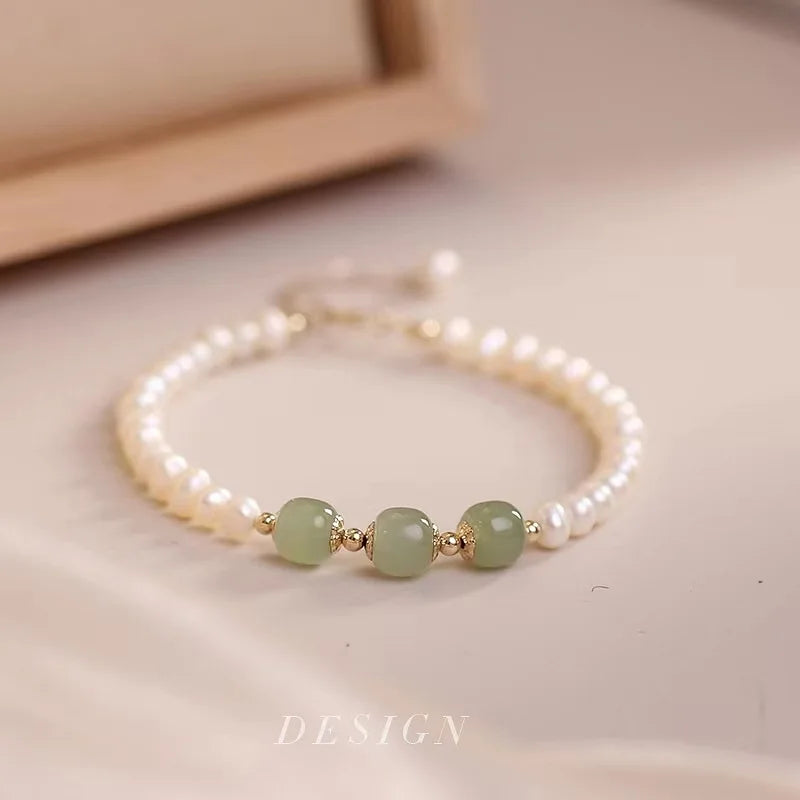 Natural White Opal Lucky Wealth Gelang Bracelet Beaded Bracelet Charm Lucky Wealth Bracelet for Men and Women Trendy Jewelry