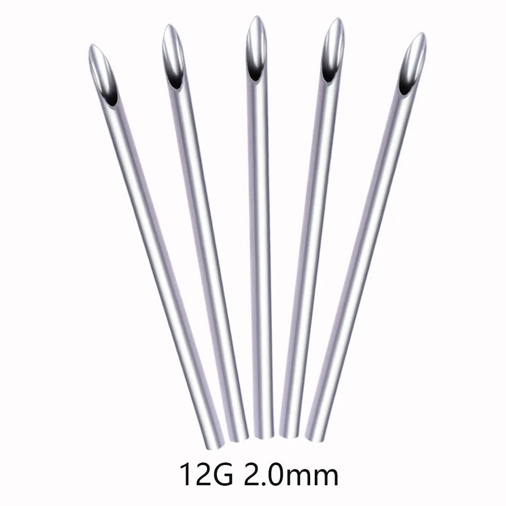 1/3/5Pcs Disposable Body Piercing Needles Medical Needle for Navel Nipple Lip Navel Ring Kit Surgical Steel Tool