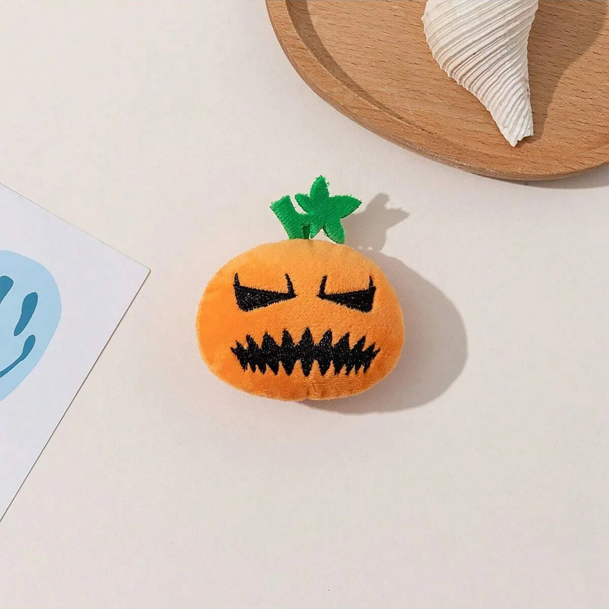 1pc-Halloween Pumpkin Pet Biting Toys Funny Soft Plush Dog Tooth Grinding Ball Can Make Sounds Dog Training Toys Pet Products