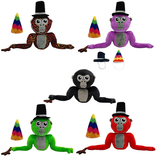 Gorilla Tag Monke Plush Toy Pillow Cute Soft Stuffed Cartoon Anime Home Decoration Dolls Kawaii Toys Birthday Christmas Gift