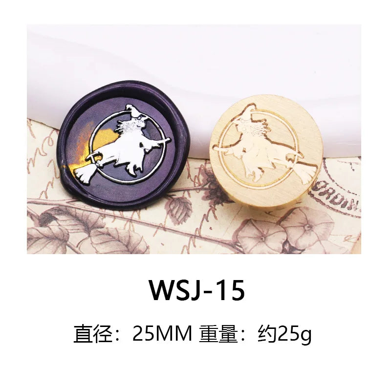 Wax Seal Stamp Halloween A Copper Head For Christmas Gift DIY Scrapbooking & Stamping Cards Envelopes Card Making Supplies