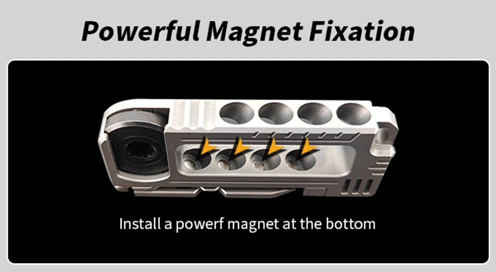 EDC Titanium Alloy Mini Adjustable Spanner Wrench Handle Multi-tool profession Portable Rrepair Tools For Outdoor Tools