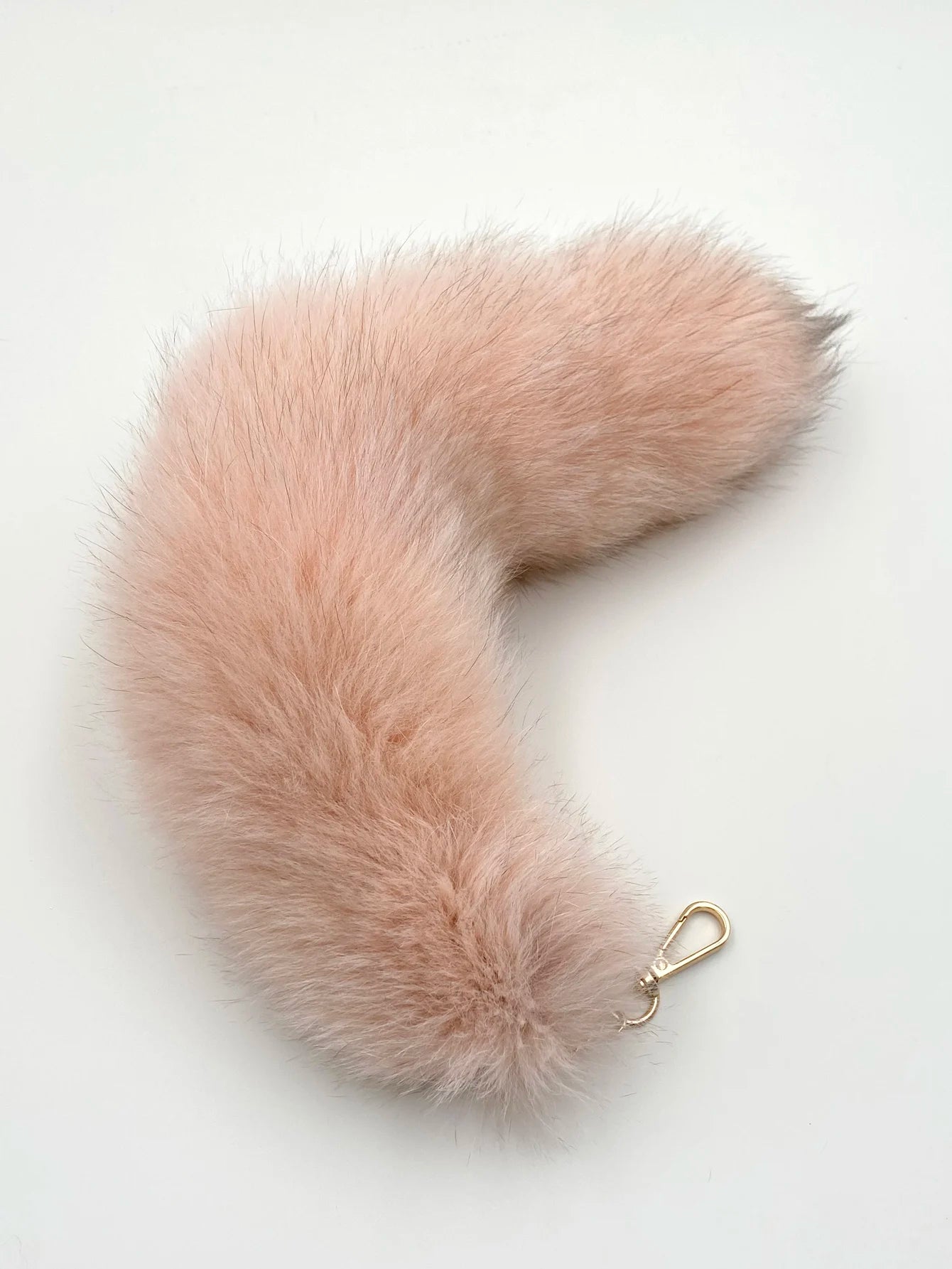 Naturally Fashion Fox Tail Keychain Wolf Tail Fur Tassel Bag Tag Black And Brown Charm Keyring Pom Pom Holder Strap Chain Gifts