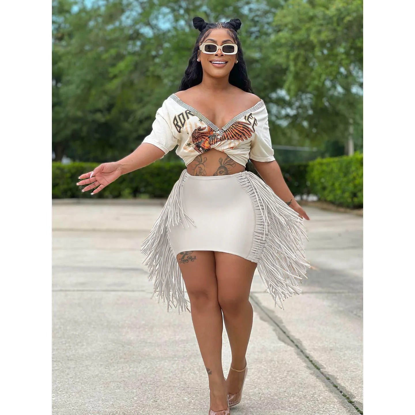 Sexy Wrap Women Mini Skirts Solid Bodycon Streetwear Skirts 2022 Summer Chic Hollow Out Tassel Y2K Style Bottom Outfits