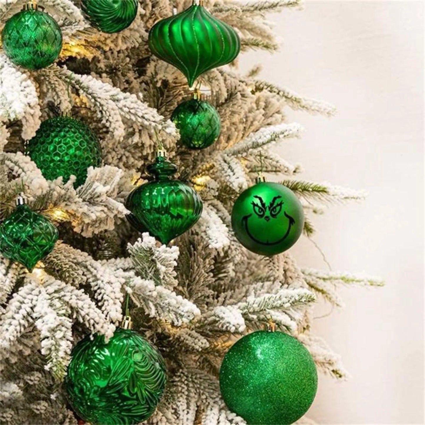 20pcs Grinch-Stickers Grinch-Christmas Decorations Face Decals Vinyl Sticker Grinch-Mas Diy Ornaments Stickers Christmas Gift