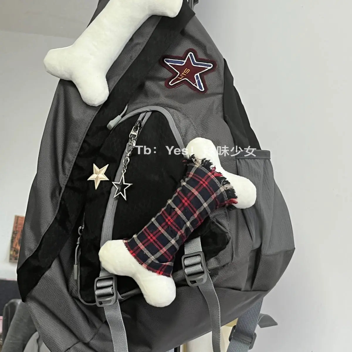 JIAERDI Y2k Grunge Crossbody Bags Women Gothic Star Patchwork Chic Casual Handbags Ladies Harajuku Aesthetic Messenger Bag 2023