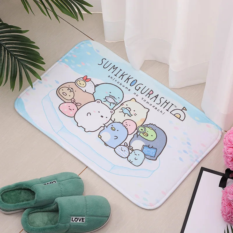 Sumikko Gurashi Doormat Entrance Door Mat Room Mats Home Kitchen Carpet Balcony Rugs Bathroom Rug Foot Bath House Floor Bedrooom