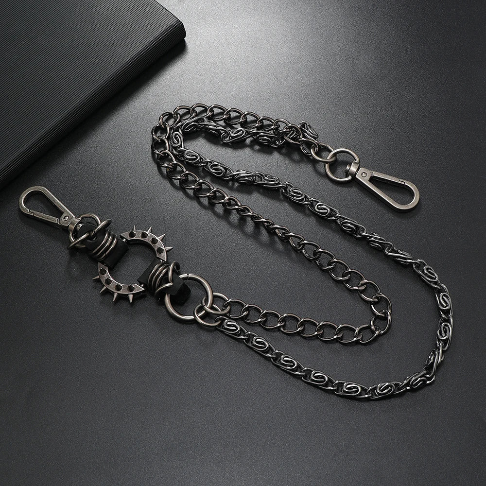 1 piece Punk Jewelry Keychain personality pants chain Men's Accessories