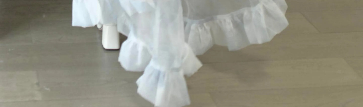 French Style Flower Wedding Dress Lolita Sweet Girl Women Fairy Tube Top Sling Dress with Long Cardigan Birthday Princess Dress