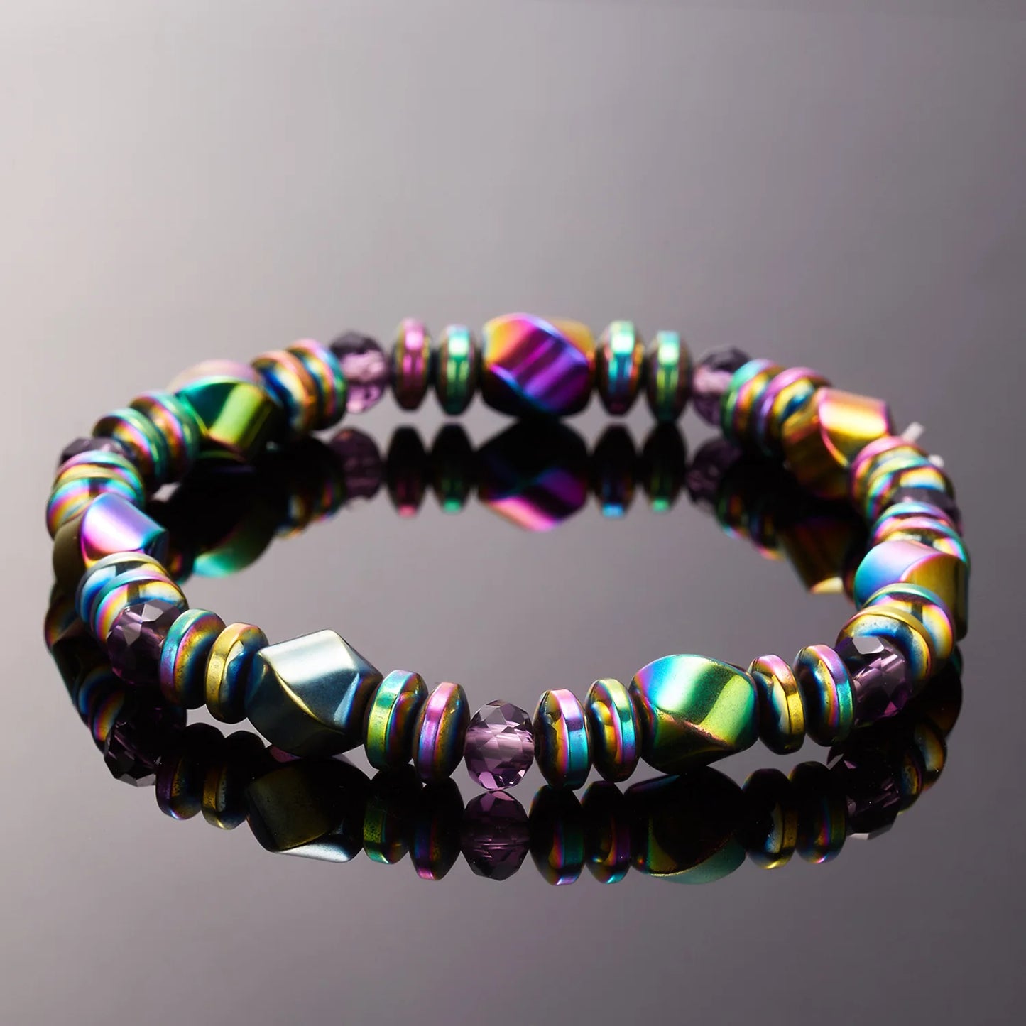 Colored Magnetic Energy Bracelet For Man Health Care Therapy Slim The Body Irregular Natural Stone Bracelets Gifts For Friend