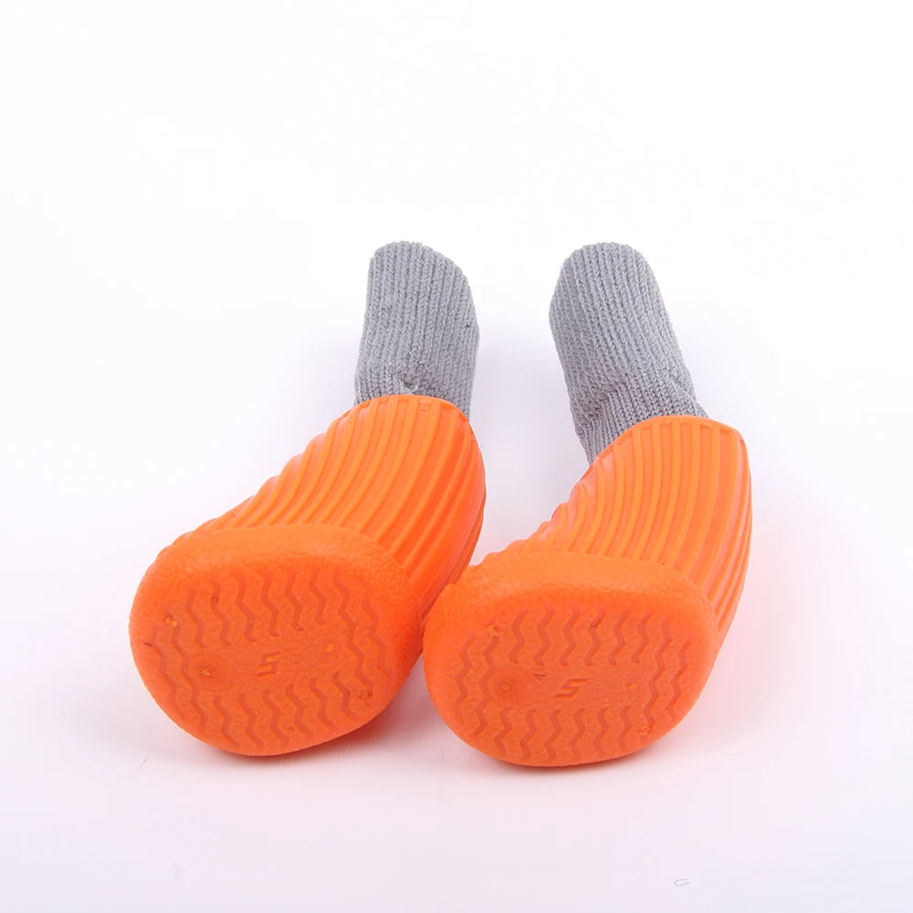 Small Dog Pet Sport Shoes 4pcs/Set Waterproof Socks Dog Rain Boots Casual Outdoor Pet Puppy Shoes Fit Extra Small to Extra Large