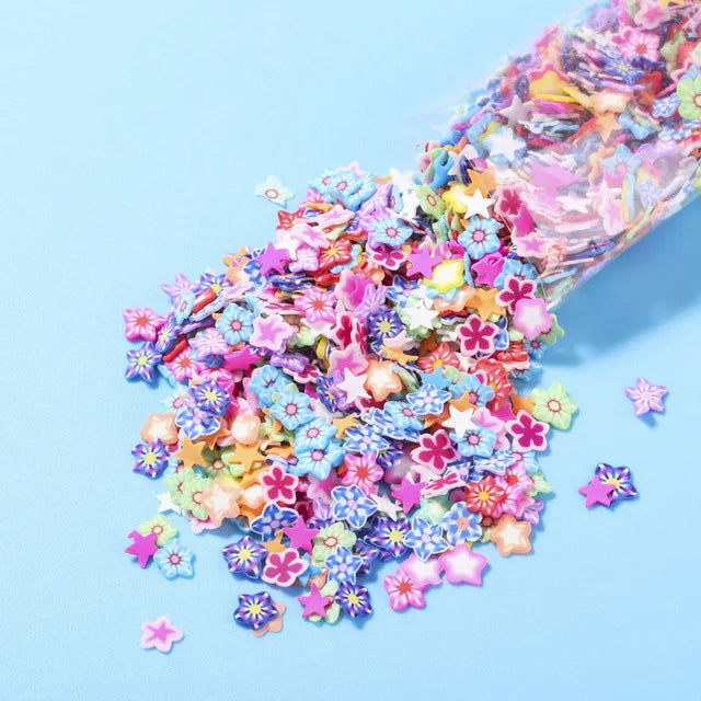 1000pcs 2000pcs Mix Fruit Soft Clay Slime Animal Flower Slice Resin Filler for Nail Art Epoxy Mold DIY Craft Making Wholesale