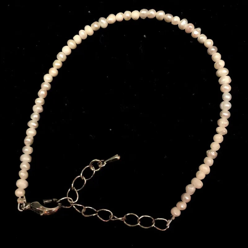 2-3mm Natural Stone Beaded Necklace Handmade Mini Tourmaline lapis crystal Energy Healing Female Bracelet for Women Jewelry Gift