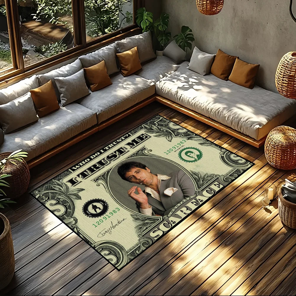 Film Scarface Door Mat Welcome Entrance Balcony Bathroom Floor Non-slip Rug Bedroom Carpet Home Decoration