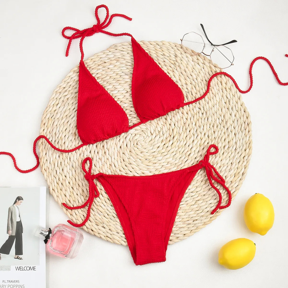 2025 New Fashion Sexy Bikini Solid Swimsuit Women Swimwear Push Up Set Brazilian Bathing Suit Summer Beach Wear Swimming