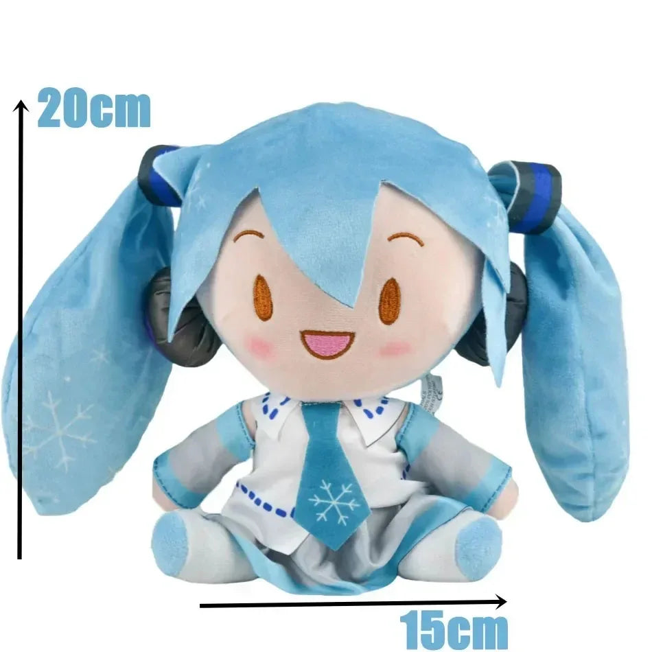 NEW 20/25cm Japanese Anime Plush Stuffed Toy Hatsune Miku Plush Doll Soft Pillow Future Doll Cute Christmas Gift For Children