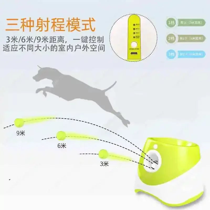 Automatic Pet Throw Jump Ball Dog Catapult Ball Launcher Dog Toy Bulldog Toy Tennis Machine Automatic Pet Throw