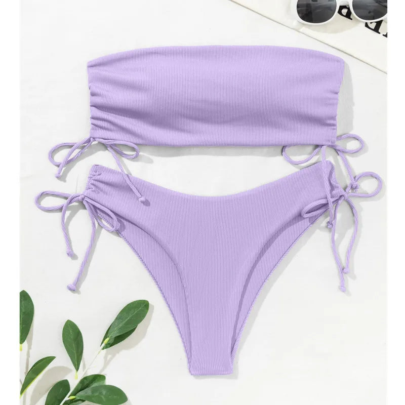 New Sexy Bikinis 2025 Swimsuits Women Swimwear Push Up Female Beach Swimming Wear Bathing Suit Brazilian Bikini Set Pool Bather