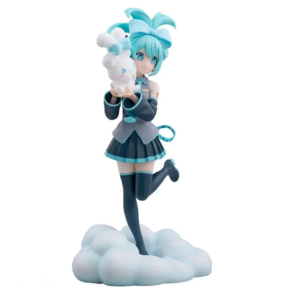 Cute girl Hatsune Miku anime character fashionable suitable for desktop decoration ornaments doll Christmas gift PVC collectible