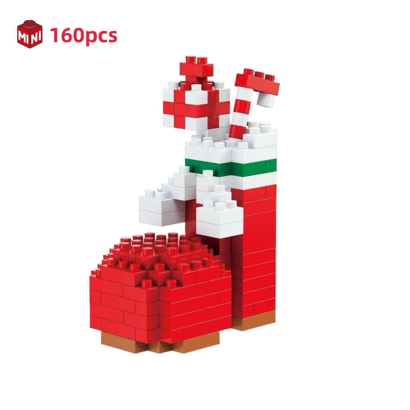 Children Mini Christmas Gift Micro Building Blocks Creative 3D Santa Claus Snowman Tree Decor Holiday Toy Set For Kids