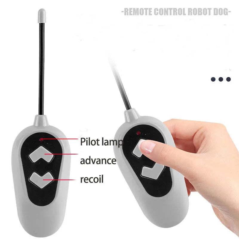 Children's Remote Control Mechanical Dog Mechanical Cat DIY Assembly Combination Walking Mechanical Dog Pet Toy Male