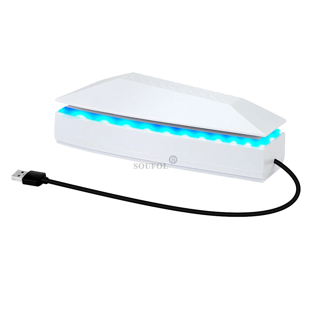 NEW Top Cooling Fan For PS5 pro Dust-proof Upper RGB Game Cooler Stand Heat Dissipation Cooling System for PS5/PS5 Slim/PS5 PRO