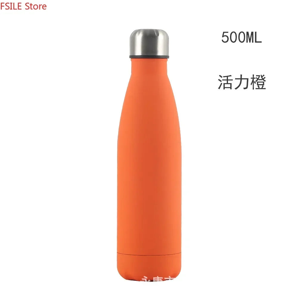 500/750/1000ml Double-Wall Insulated Vacuum Flask Stainless Steel Water Bottle BPA Free Thermos for Sport Water Bottles