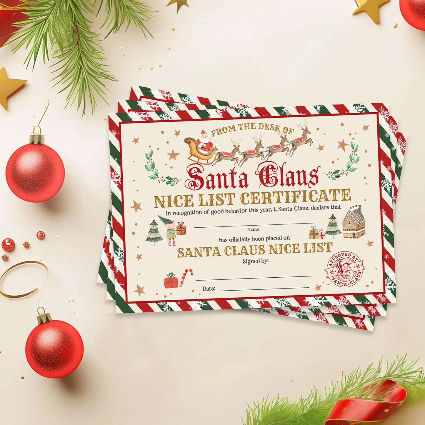 6/12/24pcs Christmas Santa Claus Gift Card Christmas gift Decor 2025 Xmas Holiday Xmas Santa Claus's reindeer New Year Gift 2026