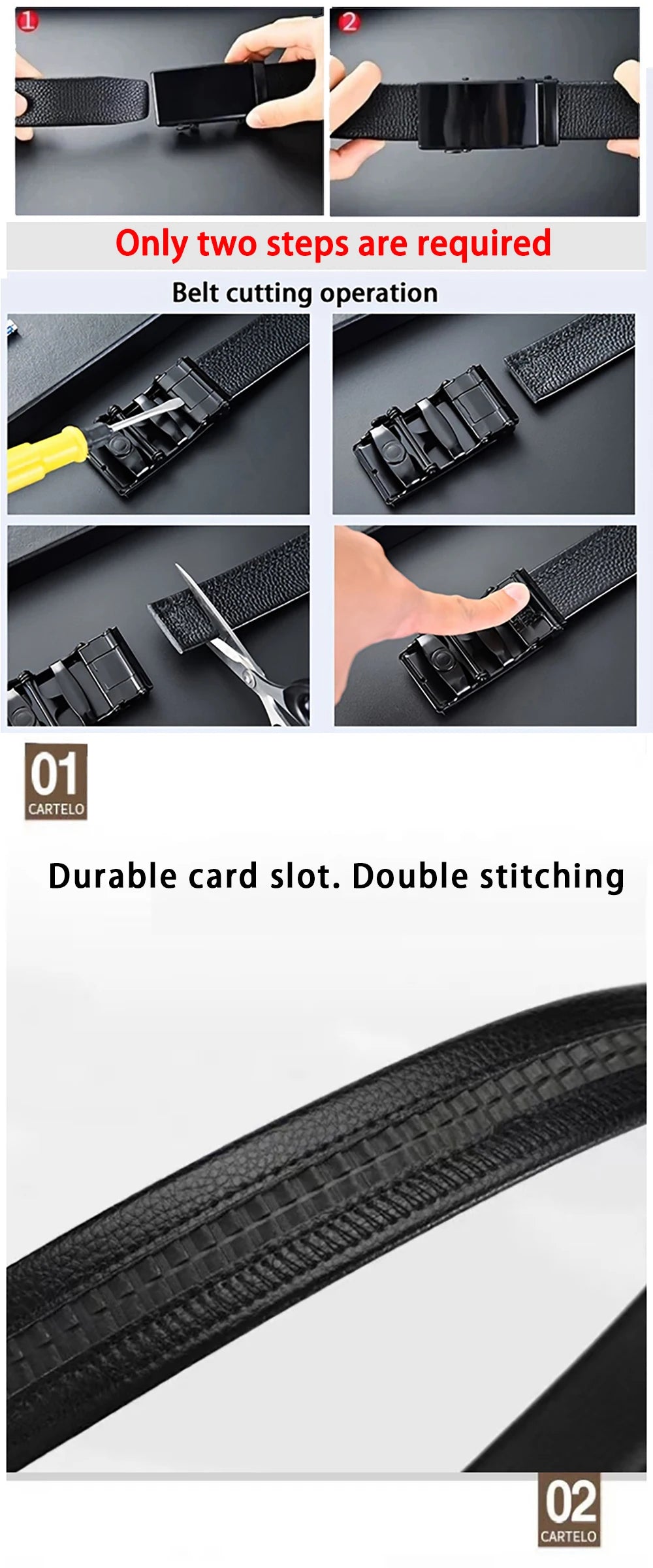 Fashion Business Men's Belt Genuine Luxury Brand Belt Metal Buckle Belt High-Quality PU Leather Soft Belt With Cargo Pants Jeans