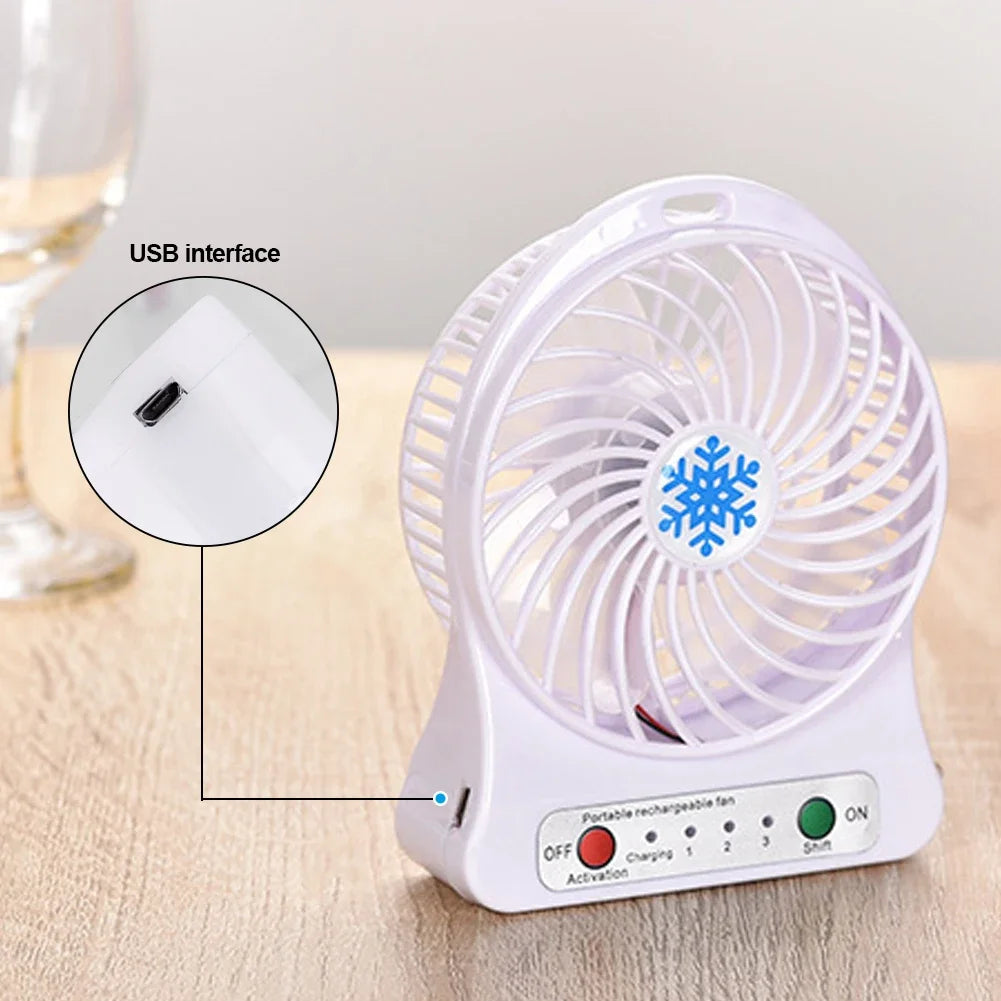 Mini Small Fan Usb Charging Portable Dormitory Office Charging Small Fan Outdoor Camping Cooling Usb Fan Outdoor Supplies