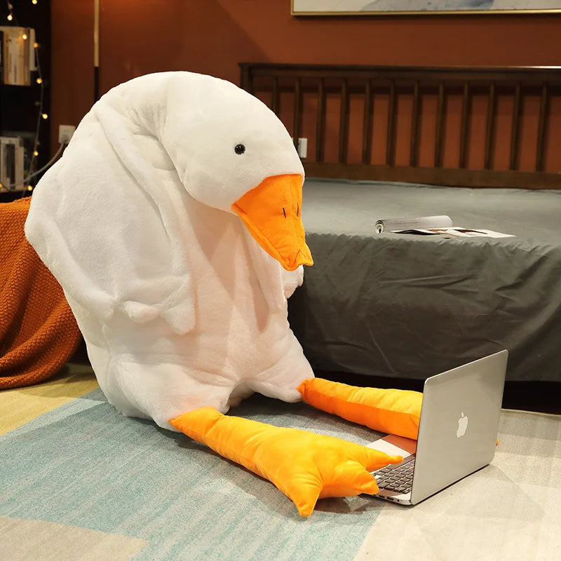 50-190cm 7 Colors Large Goose Plush Toys Brown Giant Hug Stuffed Animal Duck Kawaii Sleeping Pillow Big Christmas Gift for Girls