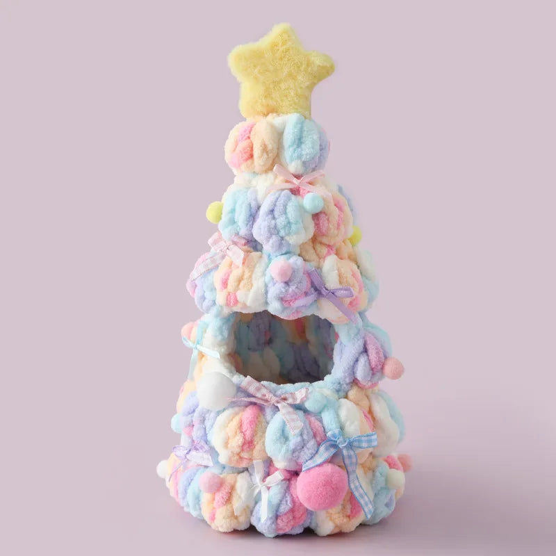 For 17cm Labubu 3.0 Doll Festive Wear Christmas Tree Outfit Finished Crochet Clothes Doll Accessories Christmas Gift