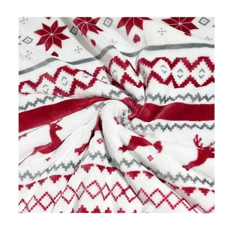 Nordic Christmas Throw Blanket Knitted Jacquard Christmas Gift Office Nap leisure Blanket for beds sofa cover women Shawl soft