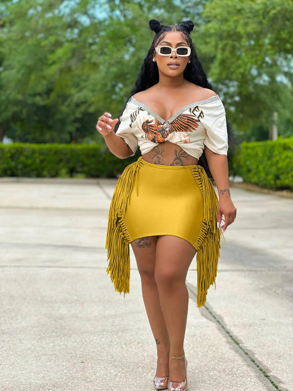 Sexy Wrap Women Mini Skirts Solid Bodycon Streetwear Skirts 2022 Summer Chic Hollow Out Tassel Y2K Style Bottom Outfits