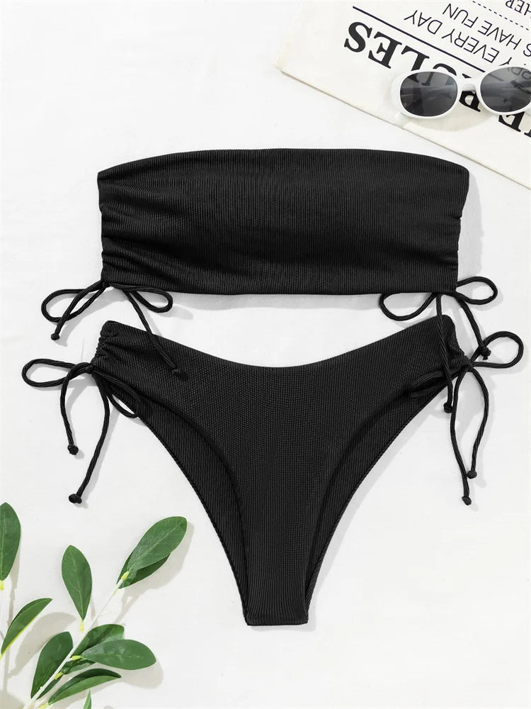 Sexy Solid Bikinis Women's Swimwear Push Up Female Swimsuit Swimming Bathing Suits Brazilian Girls Bikini Set Beach Wear Bather