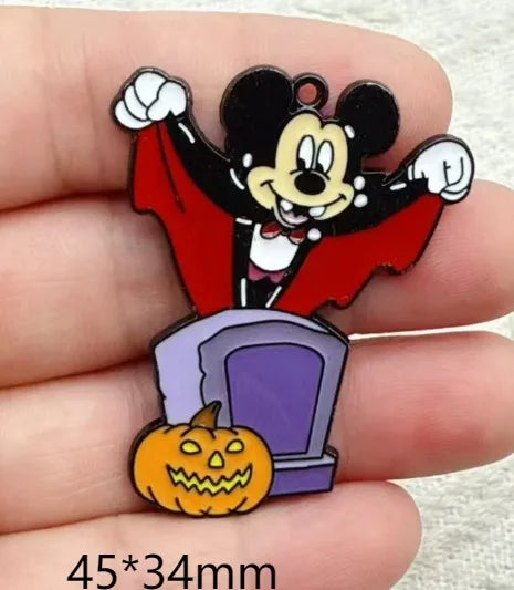 Lot 10 Pcs mickey Halloween  Pendants Charms Jewelry Making  Earrings Pendants Necklaces Bracelets DIY Accessories gift