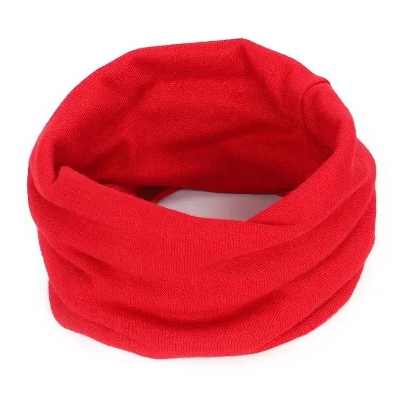 New Cashmere Winter Scarf for Baby Boys Girls Kids Knitted Scarves Unisex Elastic Mufflers Children Autumn Crochet Baby Scarf