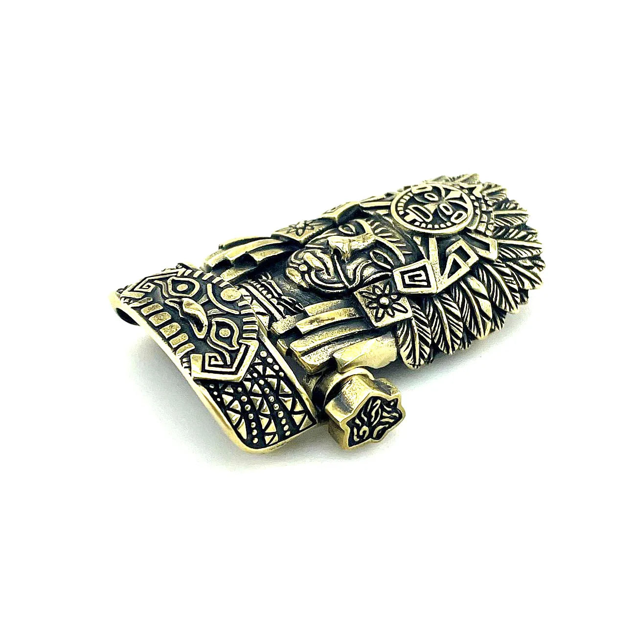 1 Set DIY Part Paracord Bracelet Buckle Brass Chief  EDC Wear Gift For Men Women